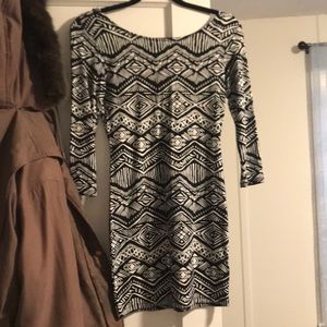Forever 21 Backless Pattern Dress